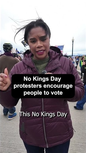 No Kings Day protesters encourage people to vote | NBC4 Washington