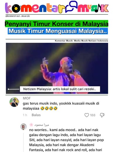 Musik Timur Juarai Pasar Malaysia, Artis Lokal Terancam?