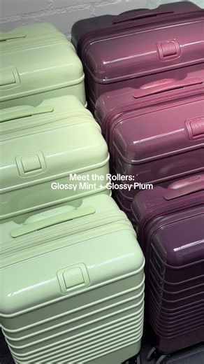 Good taste. Great baggage. Your favorite rollers, now in Mint & Plum. | rollers