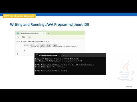 Writing and Running JAVA Program without IDE | JAVA for Absolute Beginners | JAVA Tutorial 2026