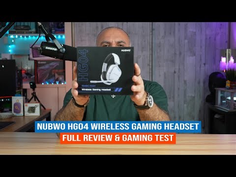 Nubwo HG04 Wireless Gaming Headset Sound & Mic Test