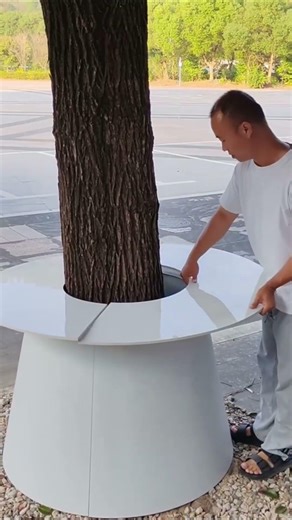 ▶️They Built a Table Around a Tree Like This on Purpose
