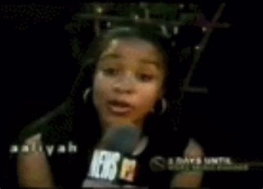 rare Aaliyah MTV interview clip (no audio), 1998