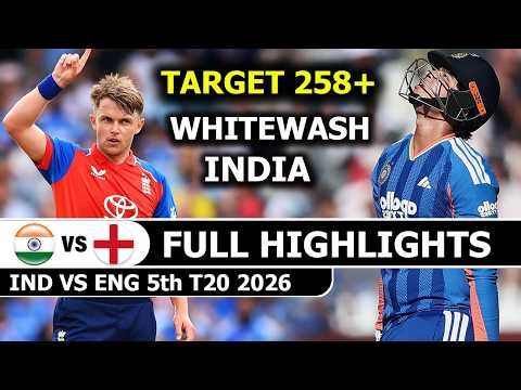 India Vs England 5th T20 Match Full Highlights 2026 | Ind Vs Eng