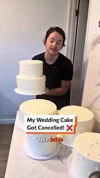 My Wedding Cake Got Cancelled! ❌ #CakeMaking #WeddingCake #BakerLife