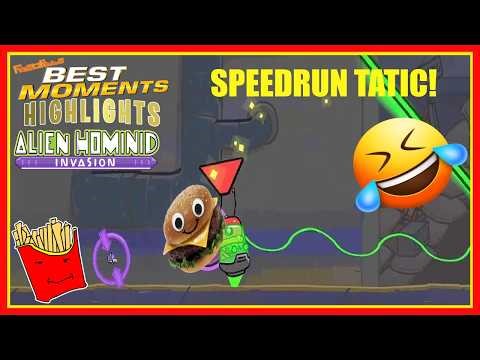 Alien Hominid Invasion Pt.46 BEST MOMENTS Highlight - Speedrun Tatic! (Fries101Reviews)