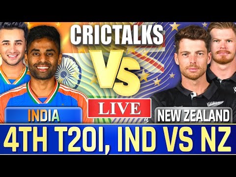 🔴 Cricket Live: IND vs NZ, 4th T20I, Live Cricket Scores, Commentary, 2nd Innings, Live Match