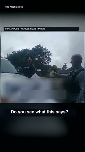 Cop realizes he made a mistake during the stop #police #fail #trafficstop