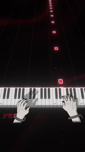 Rush E piano tutorial - Rush E visualized by falling notes