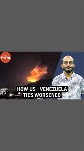 ThePrint on Instagram: "US-Venezuela ties have been rocky for nearly three decades since President Hugo Chavez gained power. Maduro, now captured by the US in an early morning operation has survived for over a decade despite a crumbling economy. @juicedfive explains Link in bio to full video #Venezuela #US #Trump #Maduro"