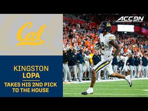 Cal DB Kingston Lopa Takes His 2nd INT To The House