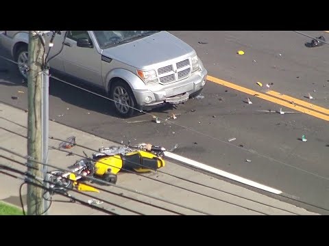 Major crash involving motorcycle in Sterling Heights