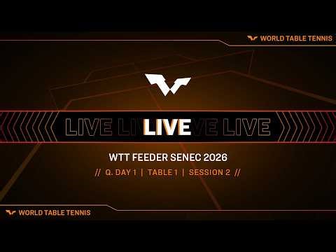 LIVE! | T1 | Q Day 1 | WTT Feeder Senec 2026 | Session 2