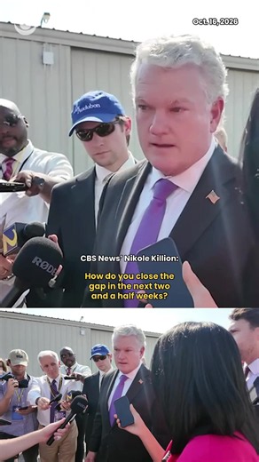 “We've got the votes. They're there. This state is red. We just got to make sure people understand that it's time to go vote,” Rep. Mike Collins (R-GA) told CBS News' Nikole Killion when asked how he plans to close the gap with incumbent Democratic Sen. Jon Ossoff in Georgia's closely watched Senate race. Collins said Republicans need to focus on turning out their voters in the final weeks before Election Day, adding that President Trump “helps boost the morale and push that momentum.” #georgia 