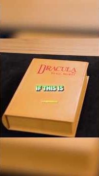 First Original Dracula Book 🧛‍♂️