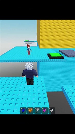 Bacon Girl Trolling Everyone By disappearing block 🤧 #roblox #fyp