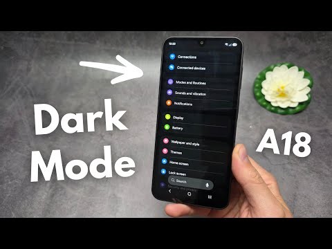 Dark Mode on Samsung Galaxy A18 - How to Turn ON / Off Dark Mode + Schedule it