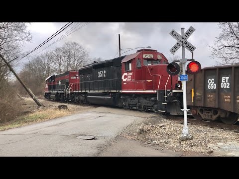 Heavy Train Stalls On 1st Hill & Runs Hard At 2nd Hill! Purina Update, See Where Rock Trains Load