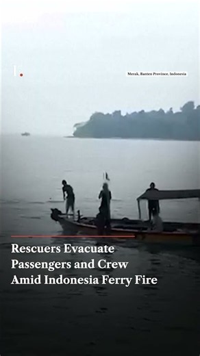 Rescuers Evacuate Passengers And Crew Amid Indonesia Ferry Fire | Firstpost News