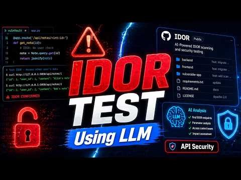 I Tested an IDOR Vulnerability Using LLM | AI Security Demo