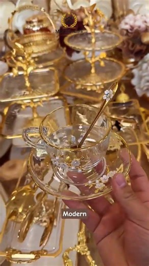 Classic Luxury Tea Set | Elegant Porcelain Cups & Teapot | European Royal Design #kitchen #teacup