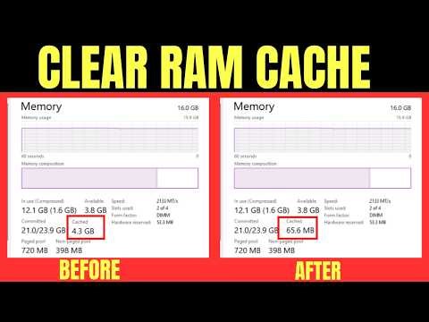 How to Clear Cached RAM in Windows 10/11 ⚡ Free Up RAM Instantly