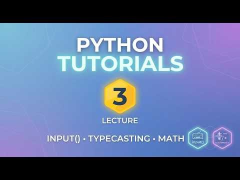 Lecture 3 | input from user | typecasting | arithmetic operators