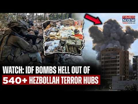 IDF Bombs The Hell Out Of 540+ Hezbollah Terror Sites, Dismantles 150+ Weapons In Big Lebanon Win
