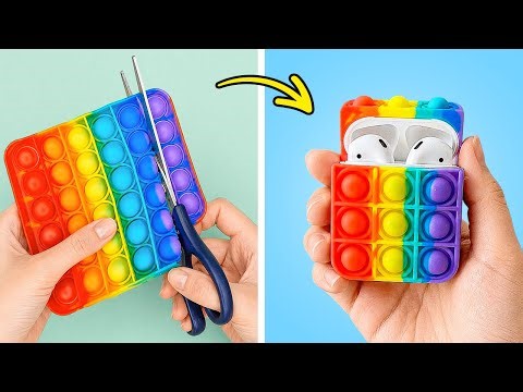 POP-IT DIY Challenge 🌈 and Rainbow Crafts Anyone Can Make
