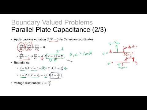 Boundary Valued Problems: Parallel Plate Capacitance