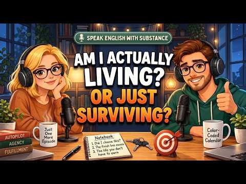 Are We Living or Just Surviving? | B1-B2 English Podcast for Listening & Natural Conversation
