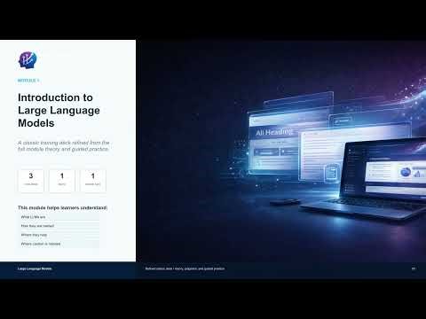 Introduction to Large Language Models | What LLMs Are, How They Work, Strengths and Limits