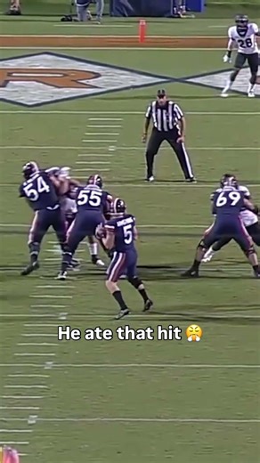 He bodied him 😱 #virginiacavaliers #accfootball #collegefootball