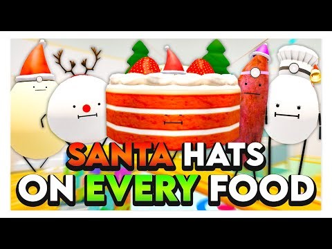 Every Food with SANTA HATS in Secret Staycation on Roblox! 🎅🎄