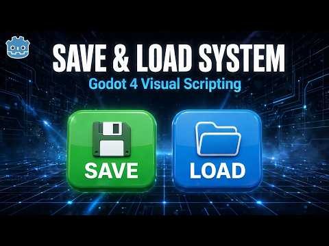 How to Make a Save & Load System in Godot 4 Visual Scripting | Orchestrator Tutorial