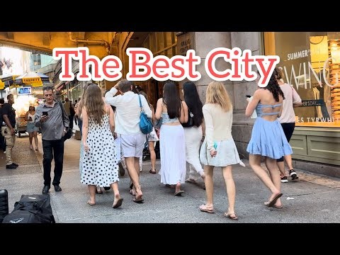 A Hot Summer Day 🥵In New York City, The Most Beautiful Walk in Manhattan [4k] 