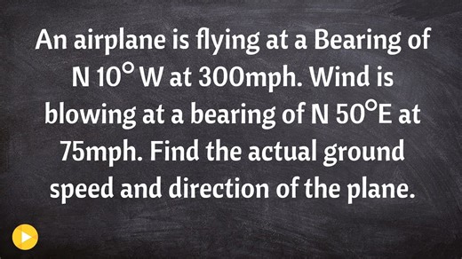 How to solve a word problem using vectors