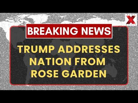 Trump Delivers Rose Garden Address Amid Growing Political and International Pressure | NewsX World