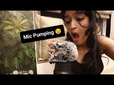 ASMR - Mic Pumping , Scratching, Swirling & Brushing ( Soft intelligible whispers + )
