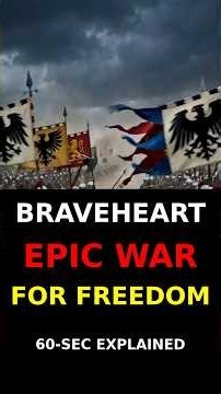 Braveheart Movie Explained in 60 Seconds — They Took His Wife, He Took On An Empire 😱