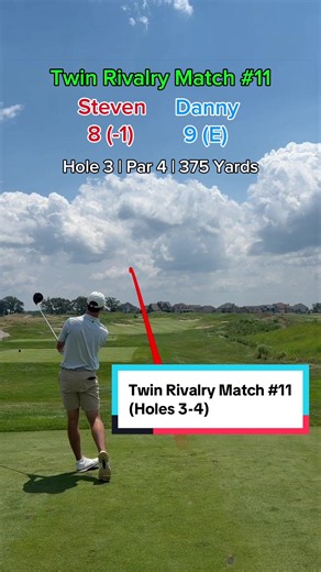 Twin Rivalry Match #11 (Holes 3-4) #twintourgolf #golf #fyp #twinrivalrymatch @Danny Sanicki @Steven Sanicki