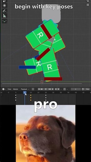Roblox Noob vs Pro - Animation blender
