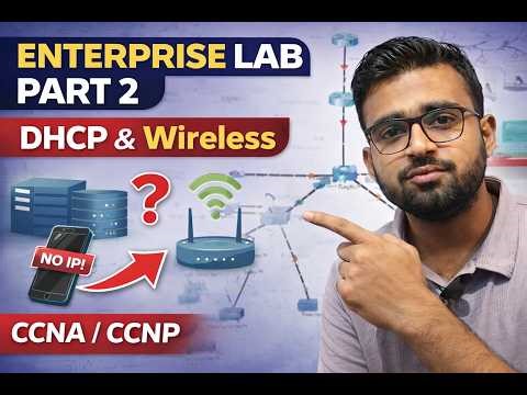 Enterprise Network Lab Series Part 2 | DHCP Server & Wireless Configuration (CCNA / CCNP)