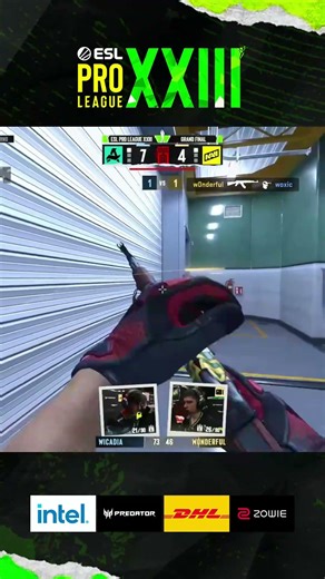 w0nderful NEEDS ONLY TWO BULLETS to win a CLEAN 1v2 CLUTCH #esl #epl #cs #cs2 #clutch