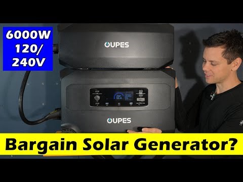 Oupes Guardian "Bargain" Solar Generator: 6000W 120/240V