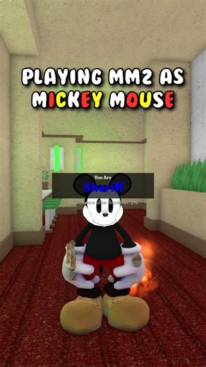 PLAYING MM2 AS MICKEY MOUSE 💛❤️