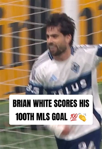 Brian White joins the 100 club! What a milestone for the @whitecapsfc forward 👏 #100goals #header #vancouver