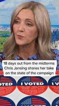 18 days out from the midterms Chris Jansing shares her take on the state of the campaign