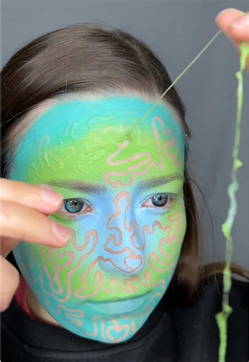 Peeling Liquid Latex: A Satisfying Makeup Transformation
