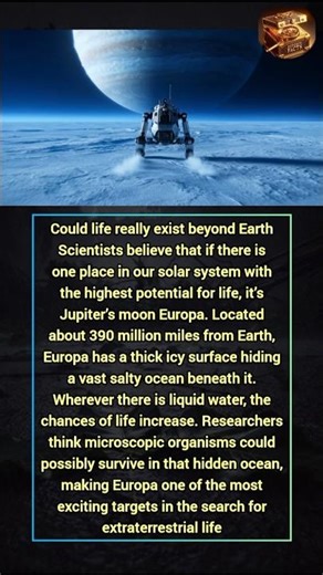 Scientists Believe Life Could Exist on Jupiter’s Moon Europa #amazingfacts #sciencefacts